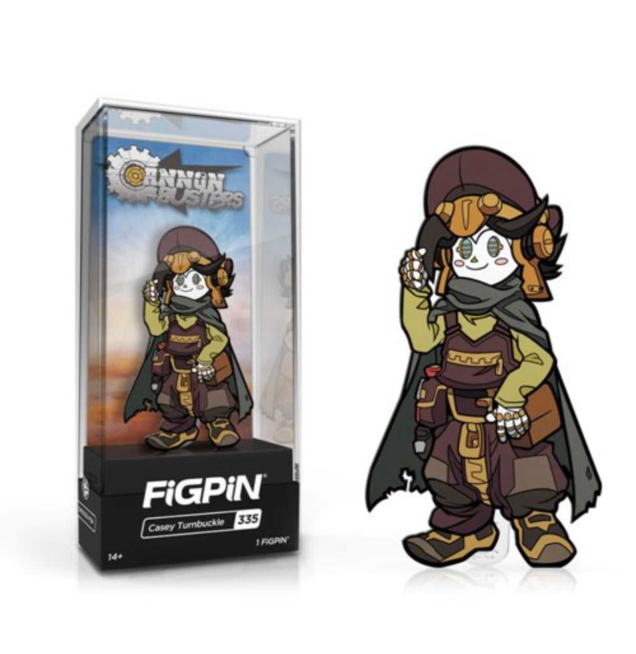 Cannon Busters Casey Turnbuckle FiGPin Enamel Pin! - Otaku Haven LLC