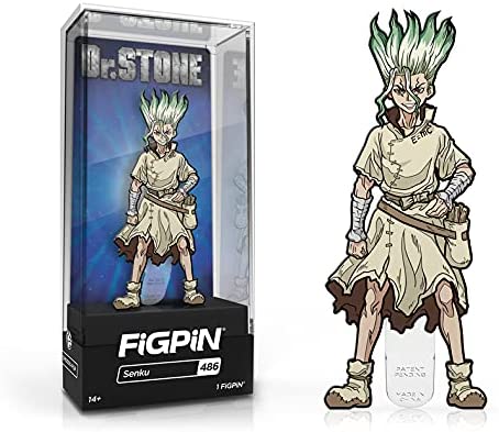 Dr. Stone Senku FiGPiN Classic 3-Inch Enamel Pin - Otaku Haven LLC