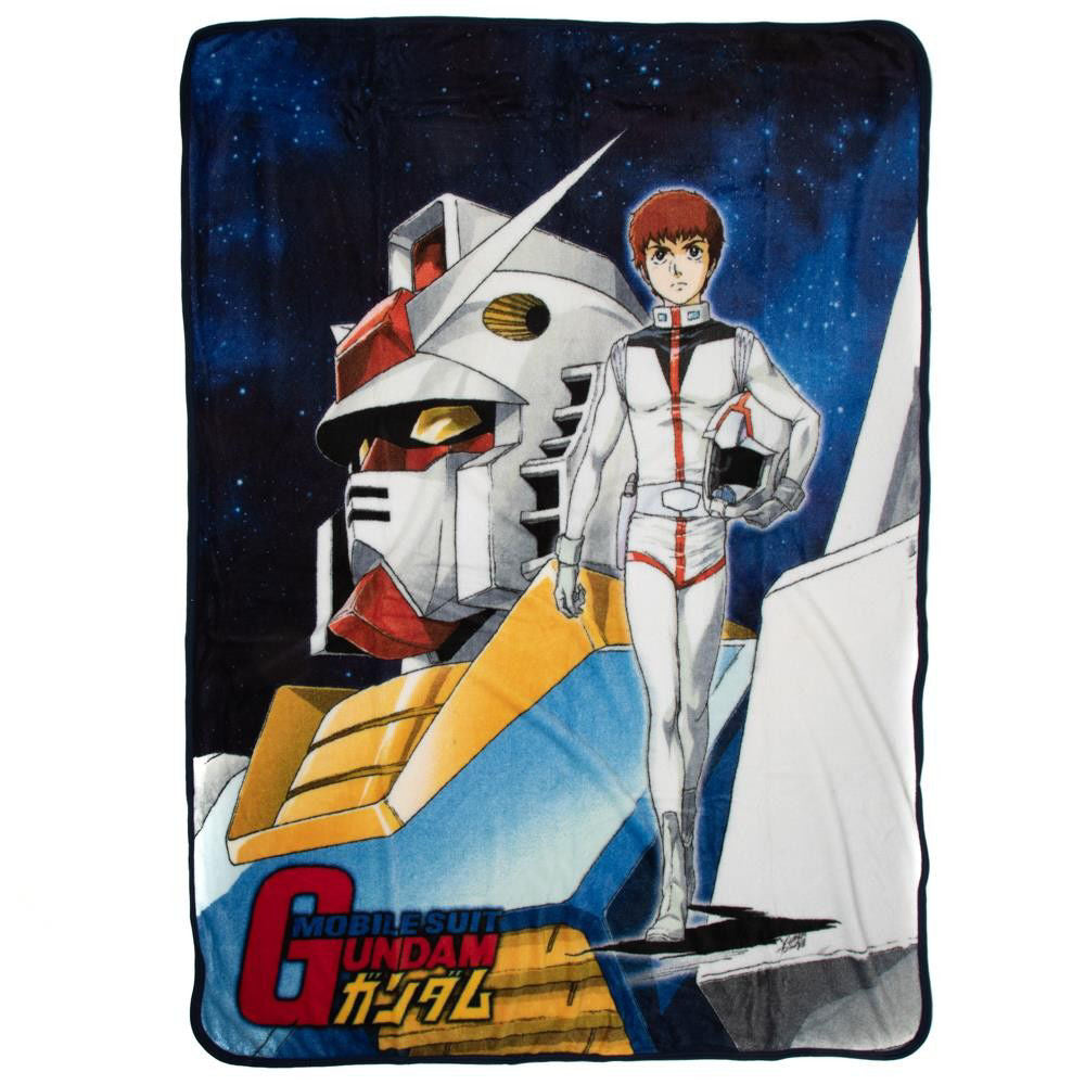 MOBILE SUIT GUNDAM ORIGINAL COVER FLEECE THROW - Otaku Haven LLC