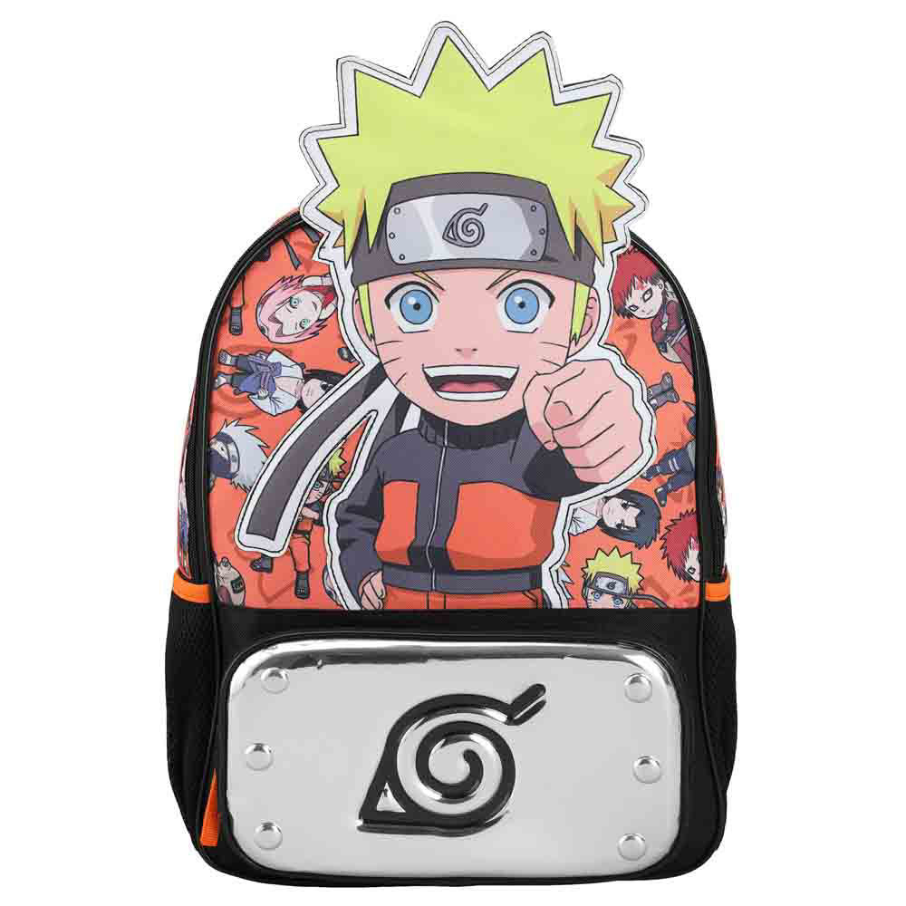 NARUTO SHIPPUDEN CHARACTER DIE CUT KIDS BACKPACK - Otaku Haven LLC
