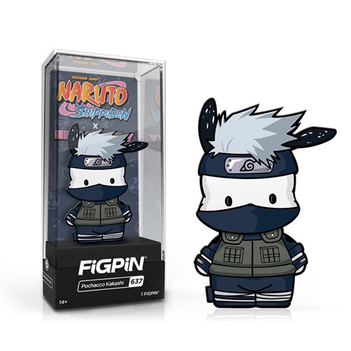 Naruto x Hello Kitty Pochacoo Kakashi FiGPiN Classic Enamel Pin - Otaku Haven LLC