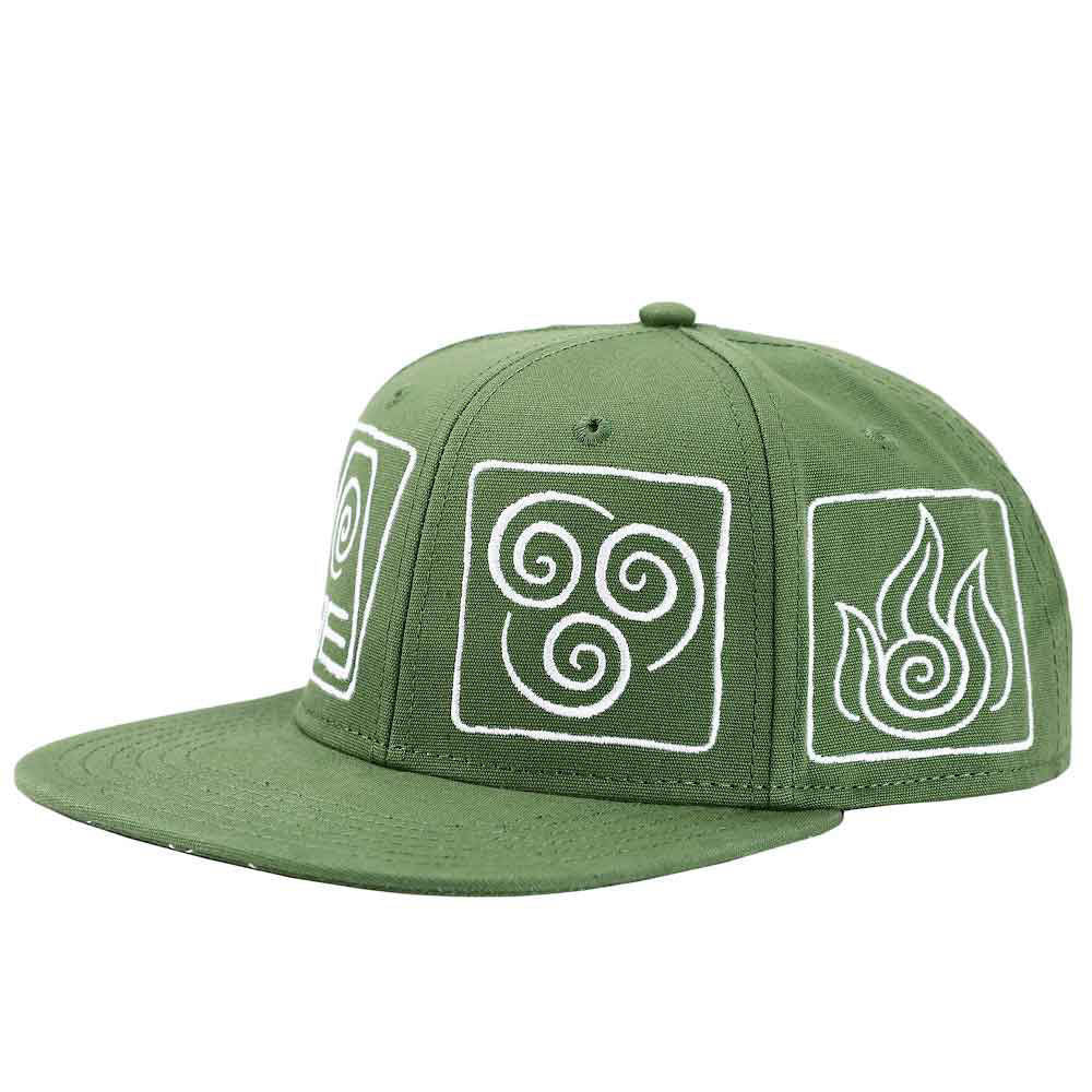 AVATAR THE LAST AIRBENDER ELEMENTAL SYMBOLS FLAT BILL SNAPBACK
