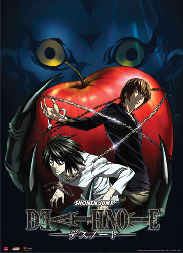 DEATH NOTE RYUK & APPLE WALL SCROLL - Otaku Haven LLC